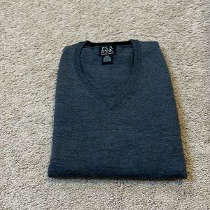 Jos A Bank V-Neck Marino Wool Sweater